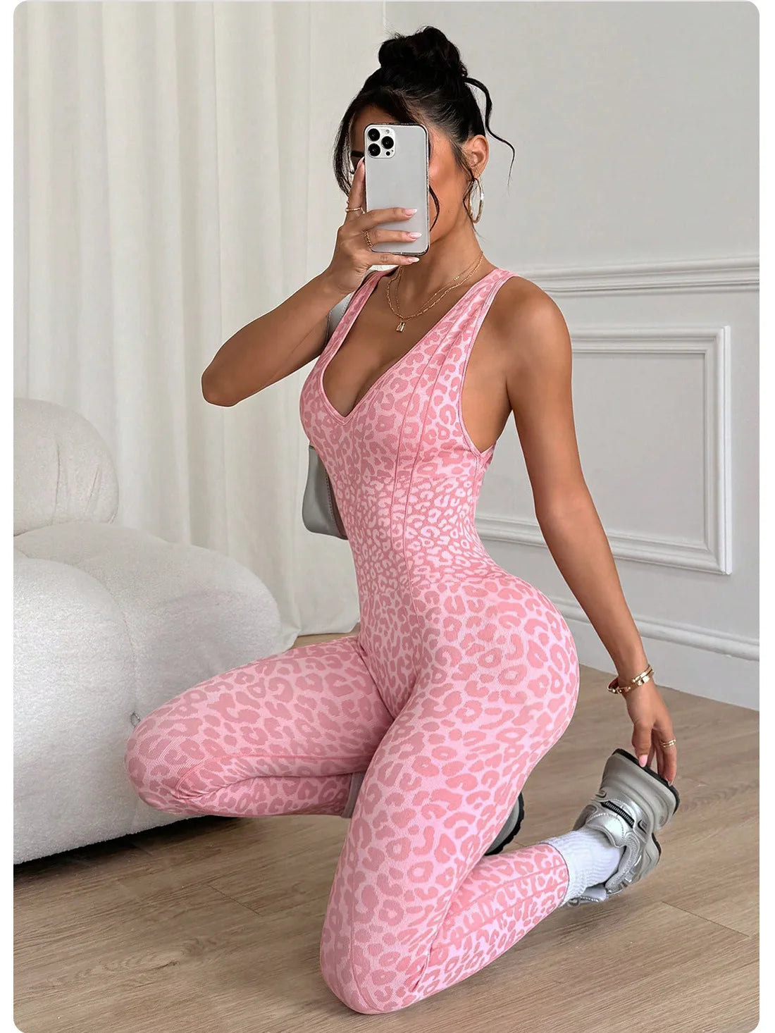 Damen Overall Bodycon Jumpsuit Streetwear Fitness-Strampler Leggins Yoga Hose