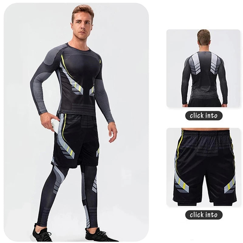 Herren Leggings Sporthose Jogginghose Trainingshose Lauf Hose Kompressionshose