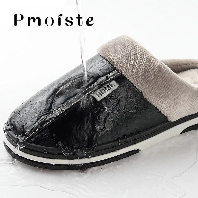Herren Damen Hausschuhe Pantoffeln Winterschuhe Plüsch Slippers Wärme gefüttert