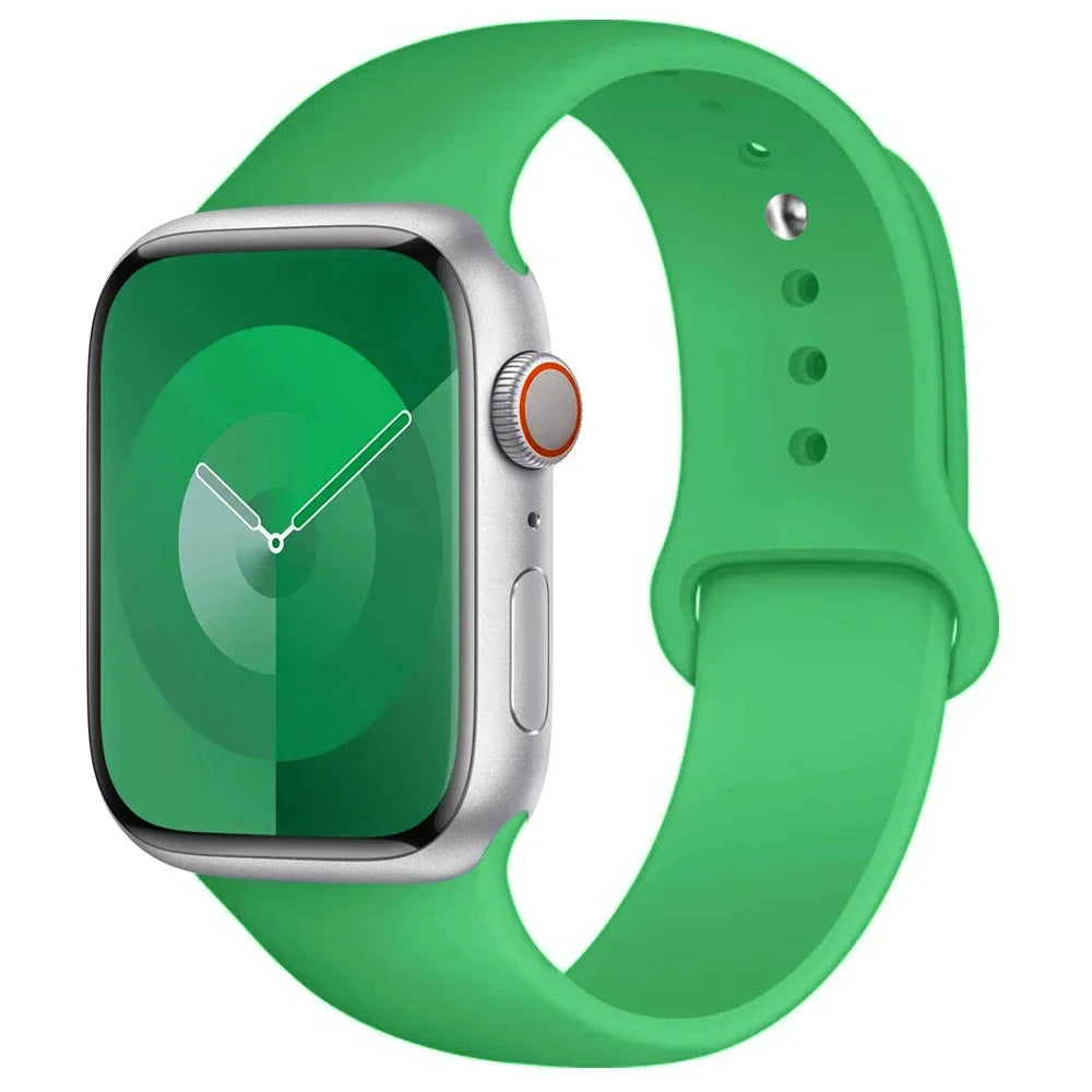 Silikon Armband für Apple Watch Series 9 8 7 6 5 4 3 SE Ultra Sport Band iWatch