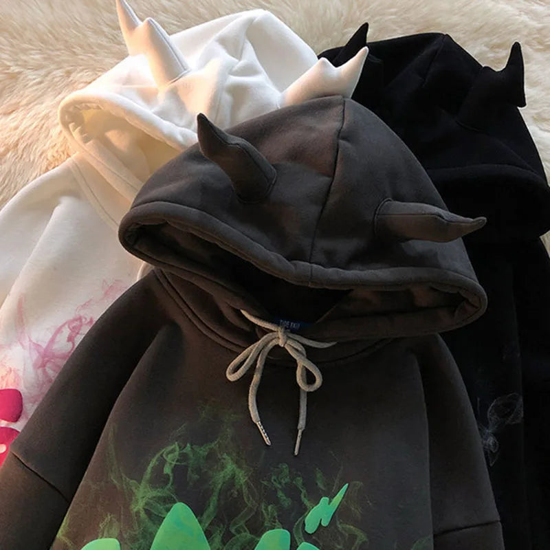 Kapuzenpullover Sweatshirt Hoodie Pulli Damen Kapuzenpulli Streetwear Pullover