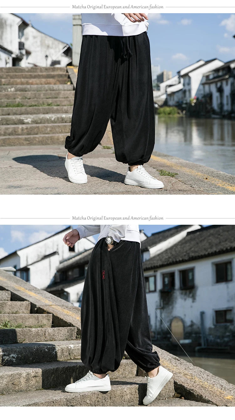 Männer Hose Haremshosen Pumphosen Pluderhosen Hosenrock Herrenrock Kilt Jogger