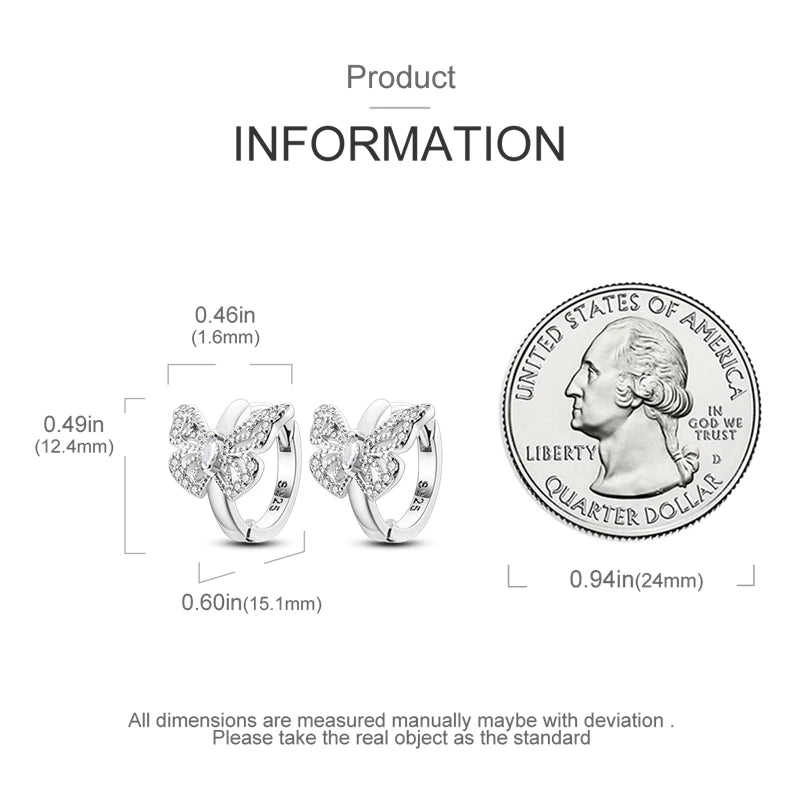 Orecchini a Cerchio in Argento 925 Sterling con Zirconi | Creole Brillantini