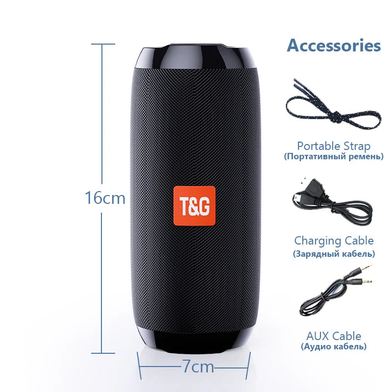 Tragbare bluetooth Lautsprecher 360° Stereo Subwoofer Radio Wireless