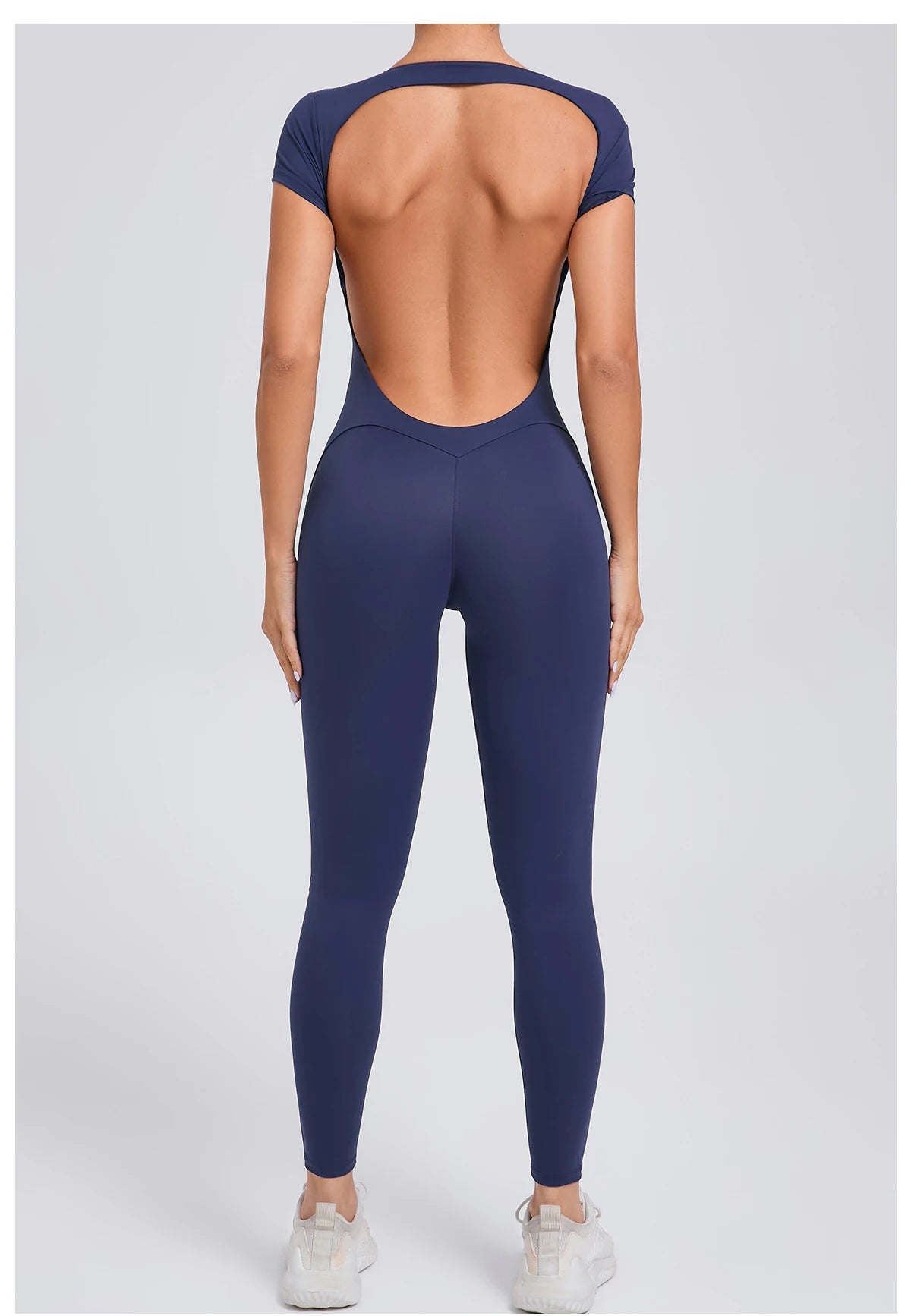 Tuta intera Sportiva Donna Rompers Pantaloni Yoga Palestra Sexy Jumpsuit Tutina
