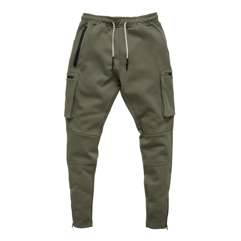 Herren Sporthose Jogger Jogginghose Sweatpants Trainingshose Cargo Hose mit Zip