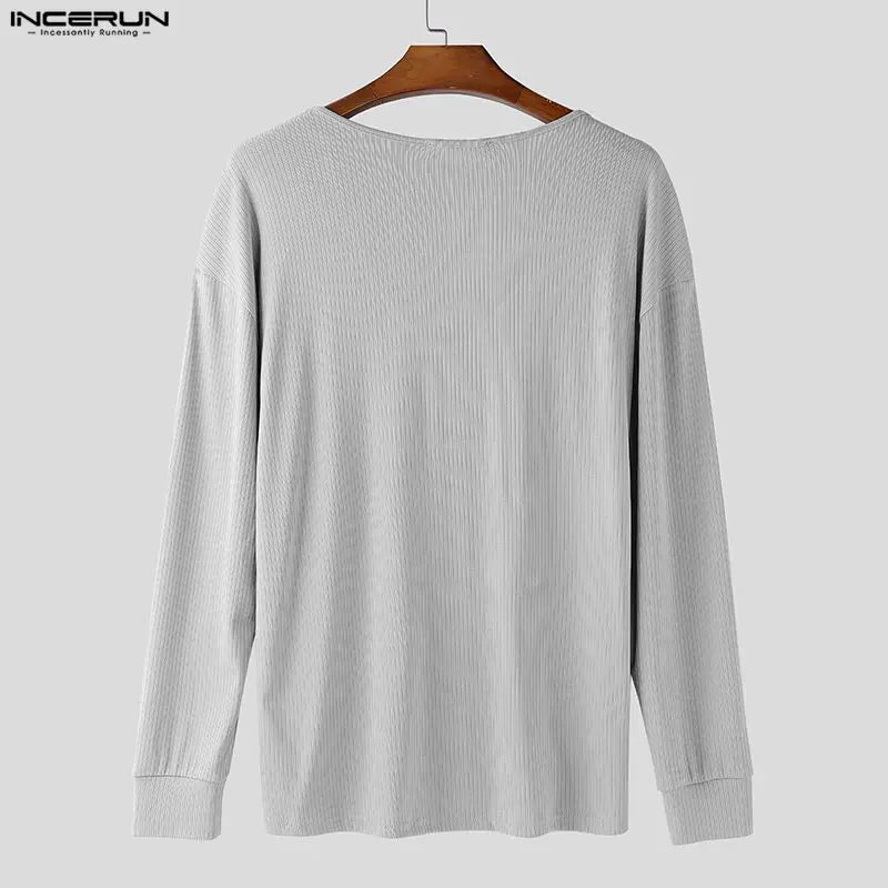 Herren Pullover Sweatshirt Leichter Pulli Sweater Langarm Shirt Strickpullover