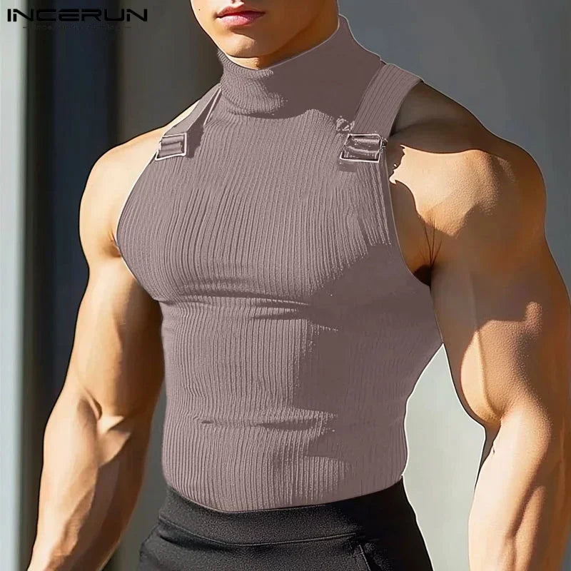 Herren Oberteil Ärmellos Tank Top Sexy Shirt Clubwear Muskel T-Shirt Unterhemd