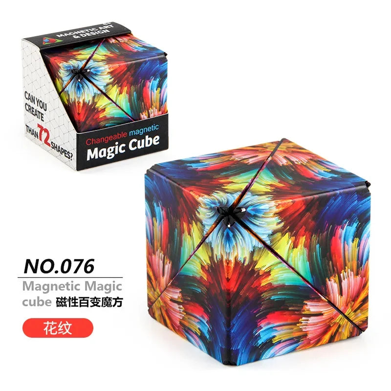 Zauberwürfel Anti Stress Spielzeug magnetischer 3D Drehwürfel Magischer Würfel