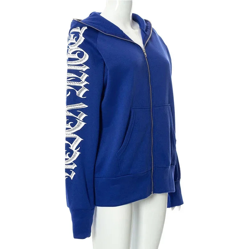Gothic Kapuzenpullover Sweatshirt Fleece Hoodie Pulli Damen Kapuzenpulli Shirt