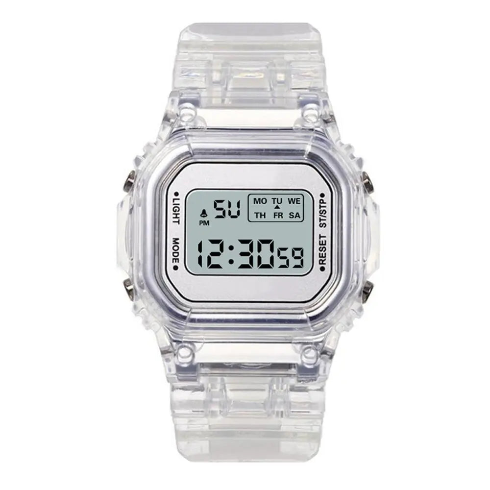 Herren Armbanduhr Digital Uhr Silber Edelstahl Quarzuhr Luxus Chronograph