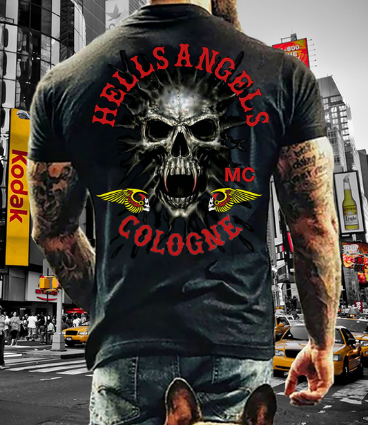 Fashion Herren Horror Skull 3D T-Shirt Rundhals Unisex Sommer Streetwear