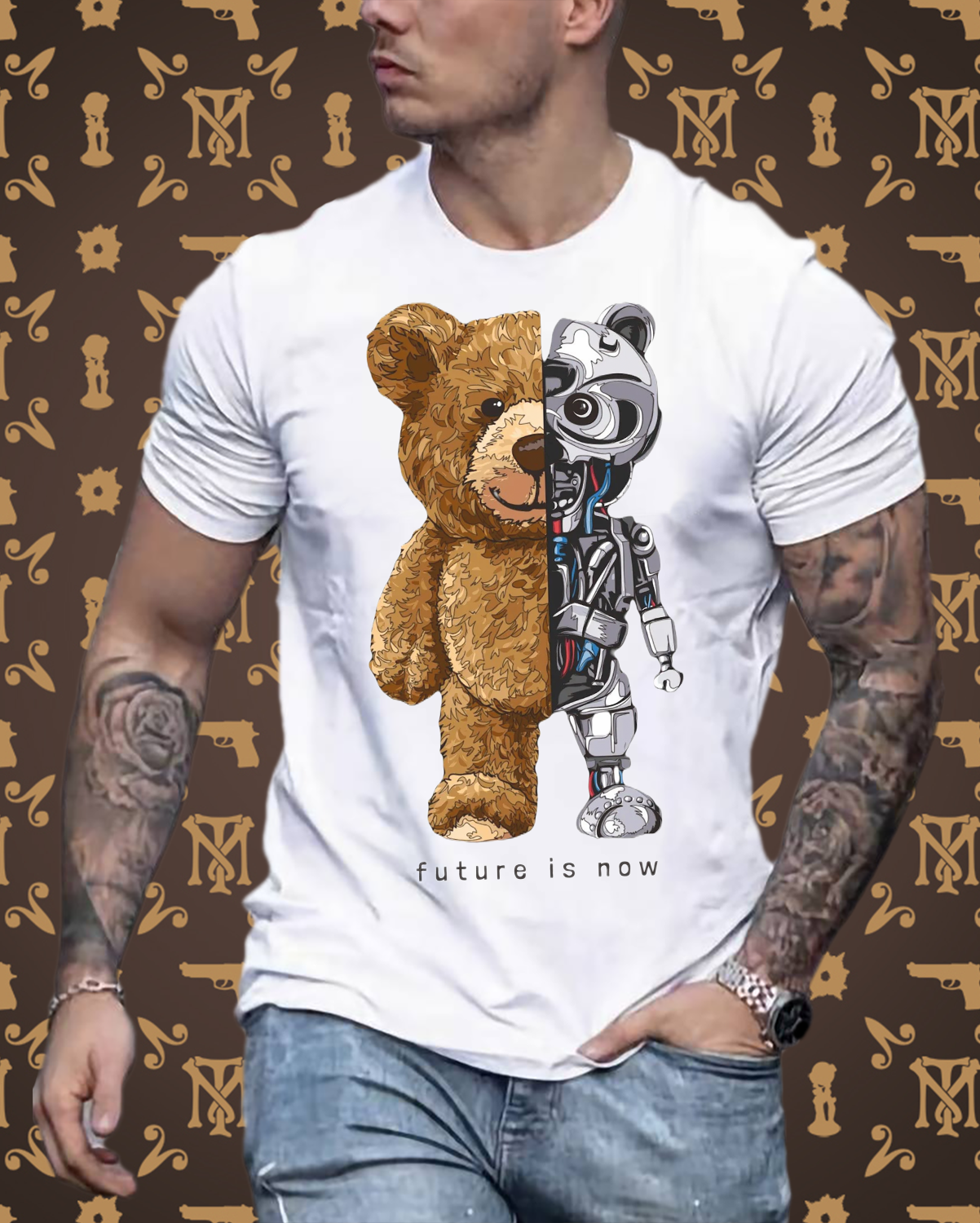 Männer Fashion 3D T-Shirt Rundhals Unisex Sommer Streetwear 100% Baumwolle