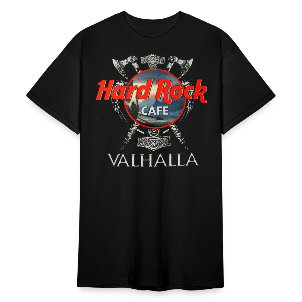 Herren Fashion Hard Rock Cafe 3D T-Shirt Rundhals Unisex Sommer Streetwear - Schwarz