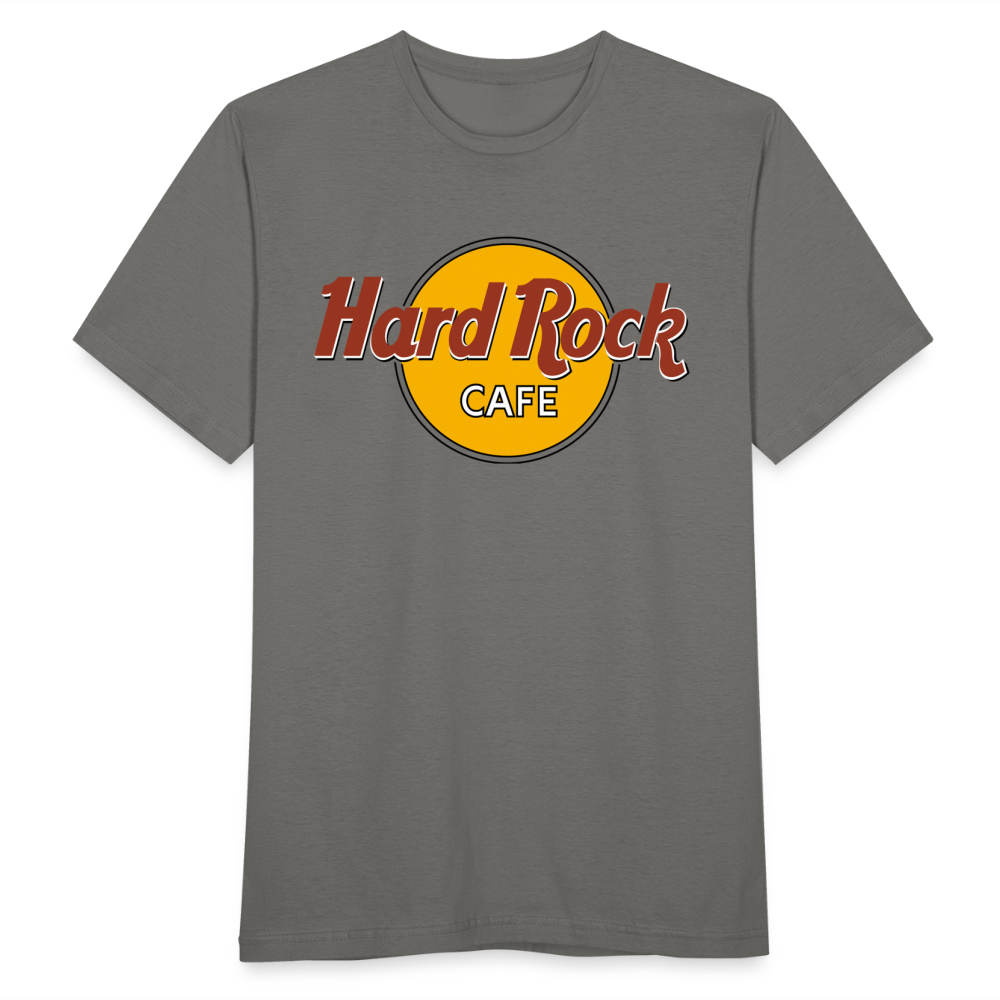 Herren Fashion Hard Rock Cafe T-Shirt Rundhals Unisex 100% Baumwolle Streetwear - Graphit