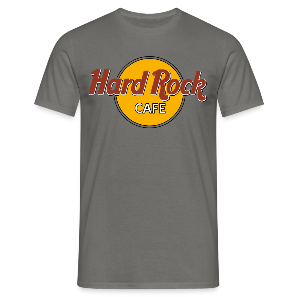 Herren Fashion Hard Rock Cafe T-Shirt Rundhals Unisex 100% Baumwolle Streetwear - Graphit