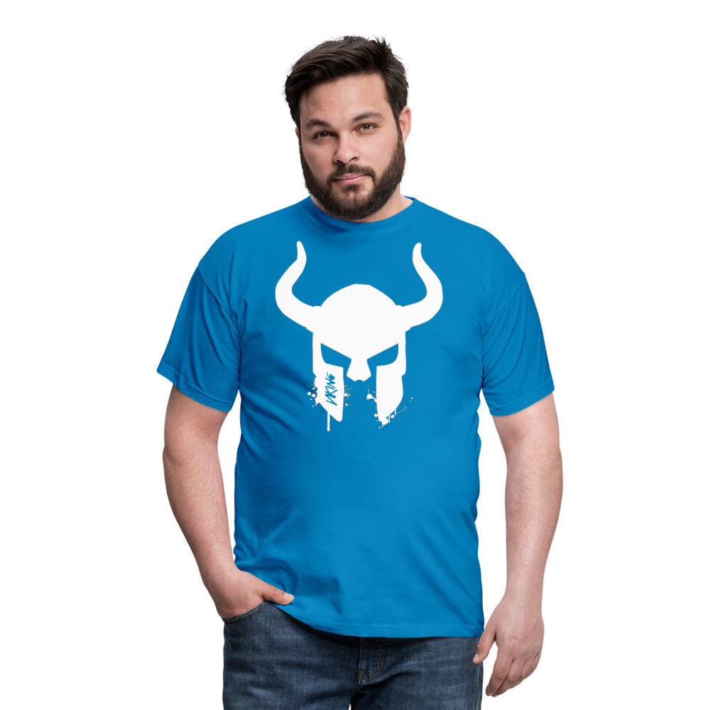Herren Fashion Vikings Valhalla T-Shirt Rundhals Unisex 100% Baumwolle Streetwear - Royalblau