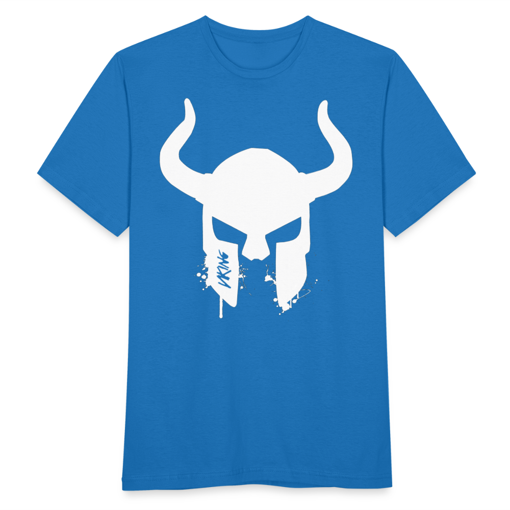 Herren Fashion Vikings Valhalla T-Shirt Rundhals Unisex 100% Baumwolle Streetwear - Royalblau
