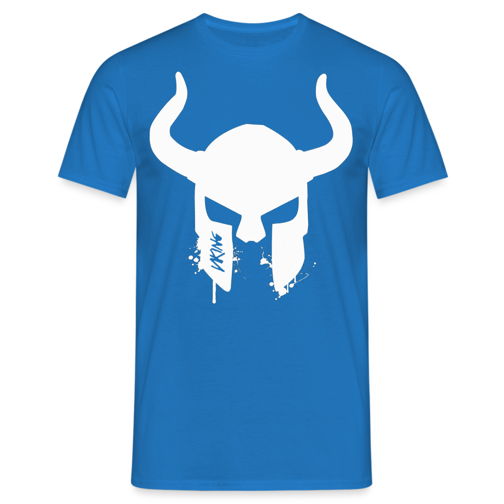 Herren Fashion Vikings Valhalla T-Shirt Rundhals Unisex 100% Baumwolle Streetwear - Royalblau
