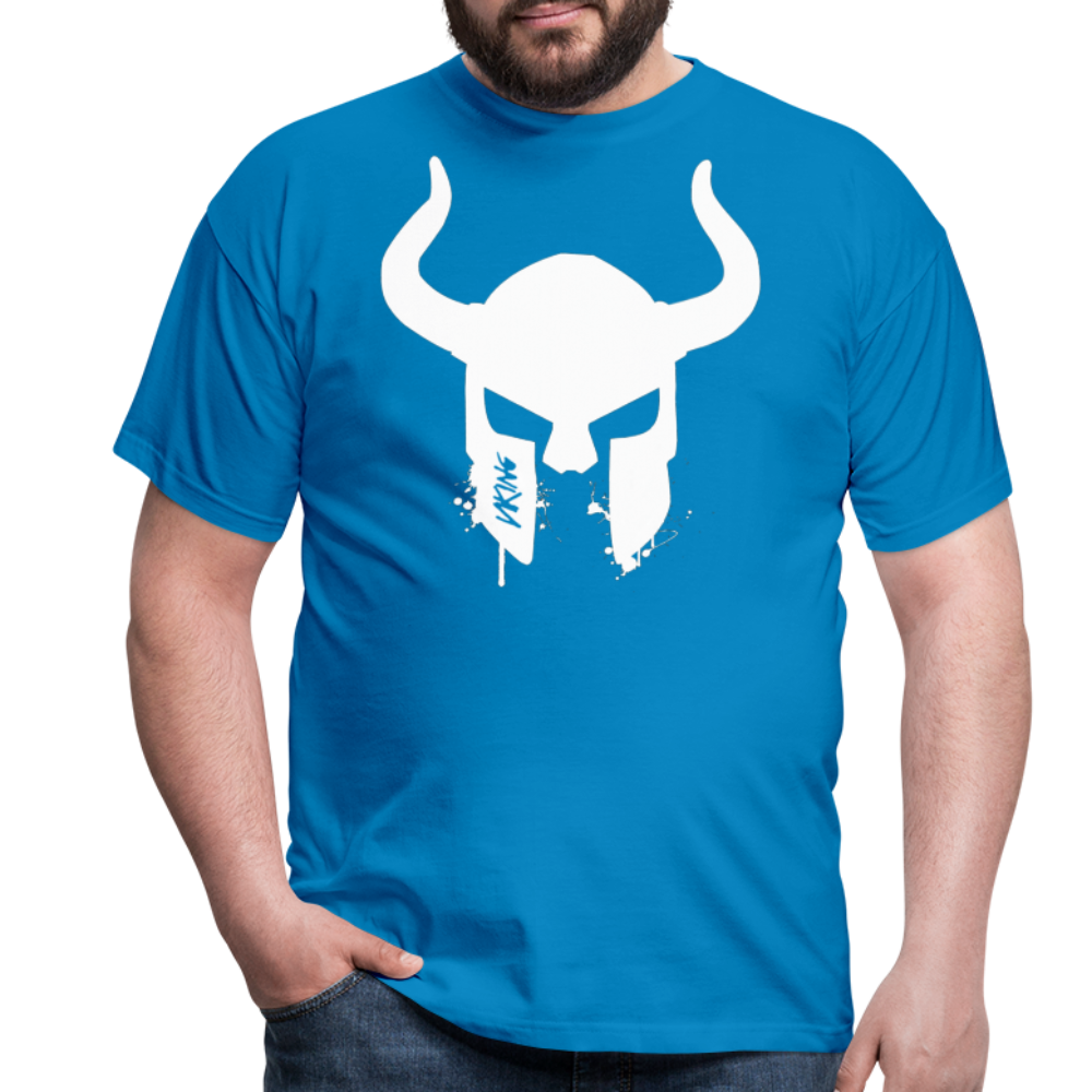 Herren Fashion Vikings Valhalla T-Shirt Rundhals Unisex 100% Baumwolle Streetwear - Royalblau