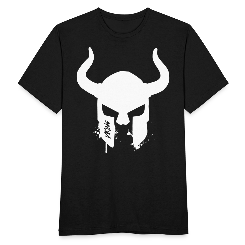 Herren Fashion Vikings Valhalla T-Shirt Rundhals Unisex 100% Baumwolle Streetwear - Schwarz