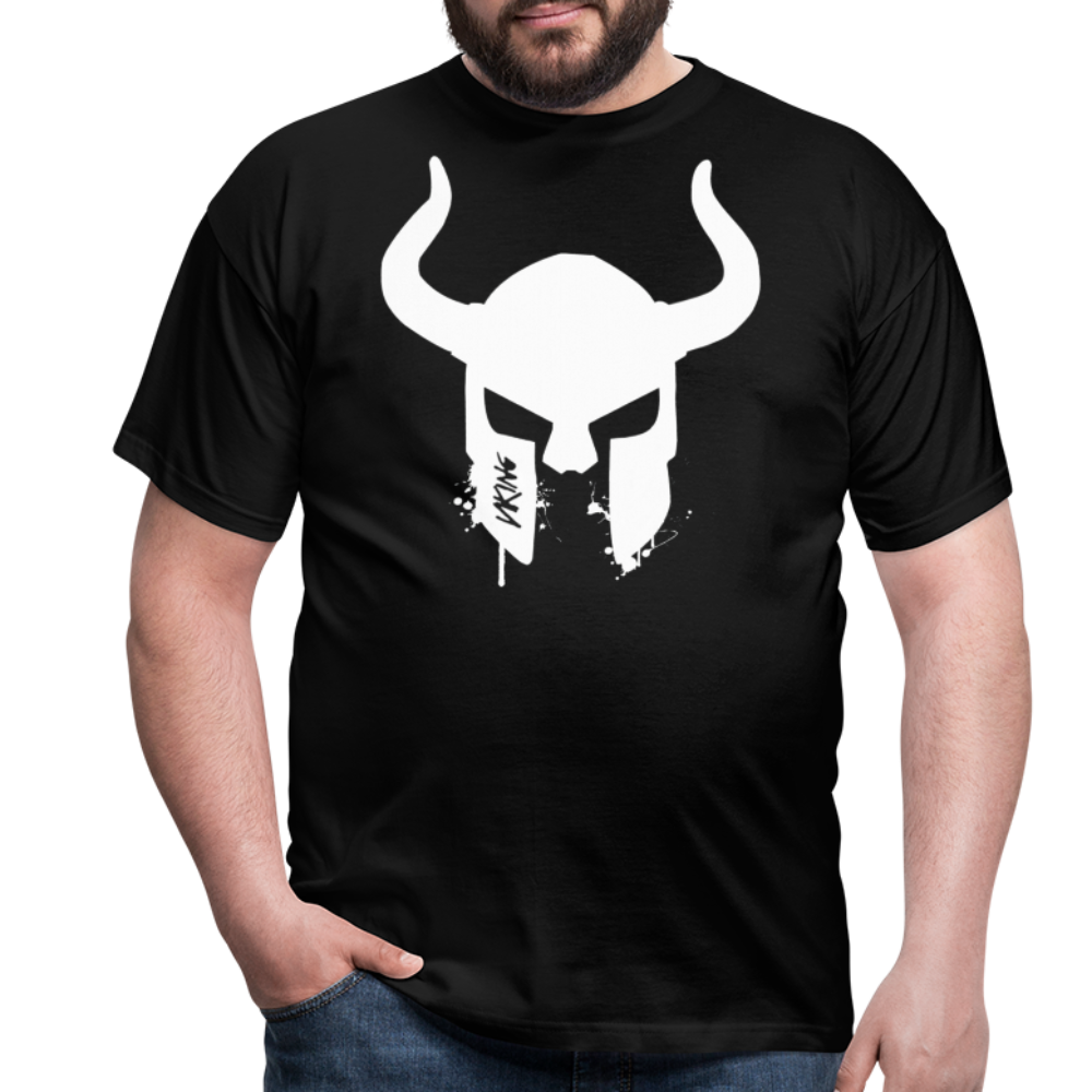 Herren Fashion Vikings Valhalla T-Shirt Rundhals Unisex 100% Baumwolle Streetwear - Schwarz