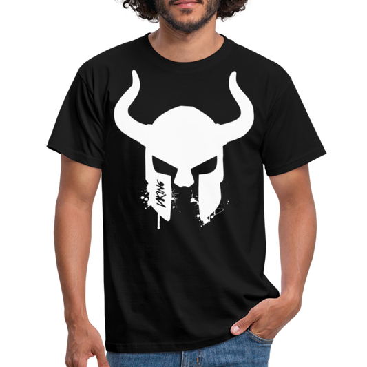 Herren Fashion Vikings Valhalla T-Shirt Rundhals Unisex 100% Baumwolle Streetwear - Schwarz