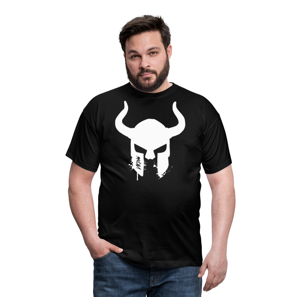 Herren Fashion Vikings Valhalla T-Shirt Rundhals Unisex 100% Baumwolle Streetwear - Schwarz