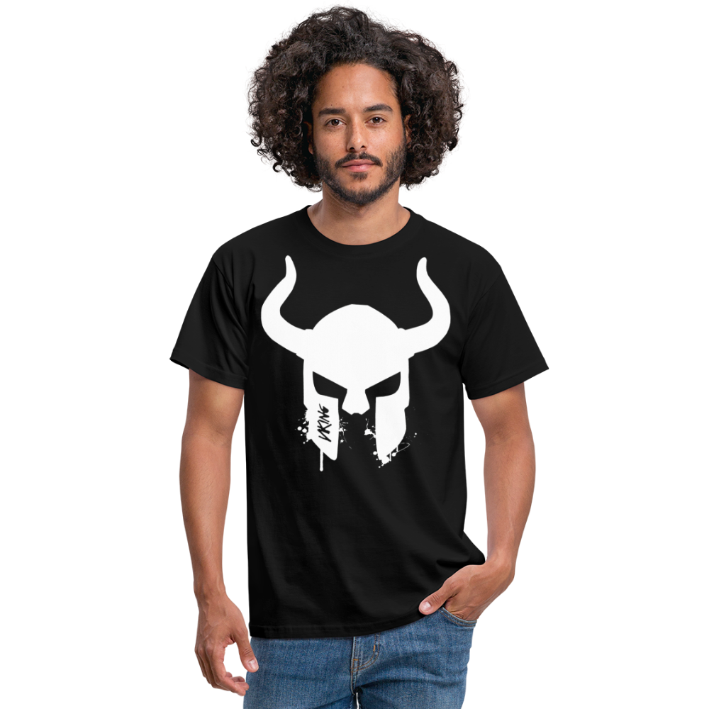 Herren Fashion Vikings Valhalla T-Shirt Rundhals Unisex 100% Baumwolle Streetwear - Schwarz