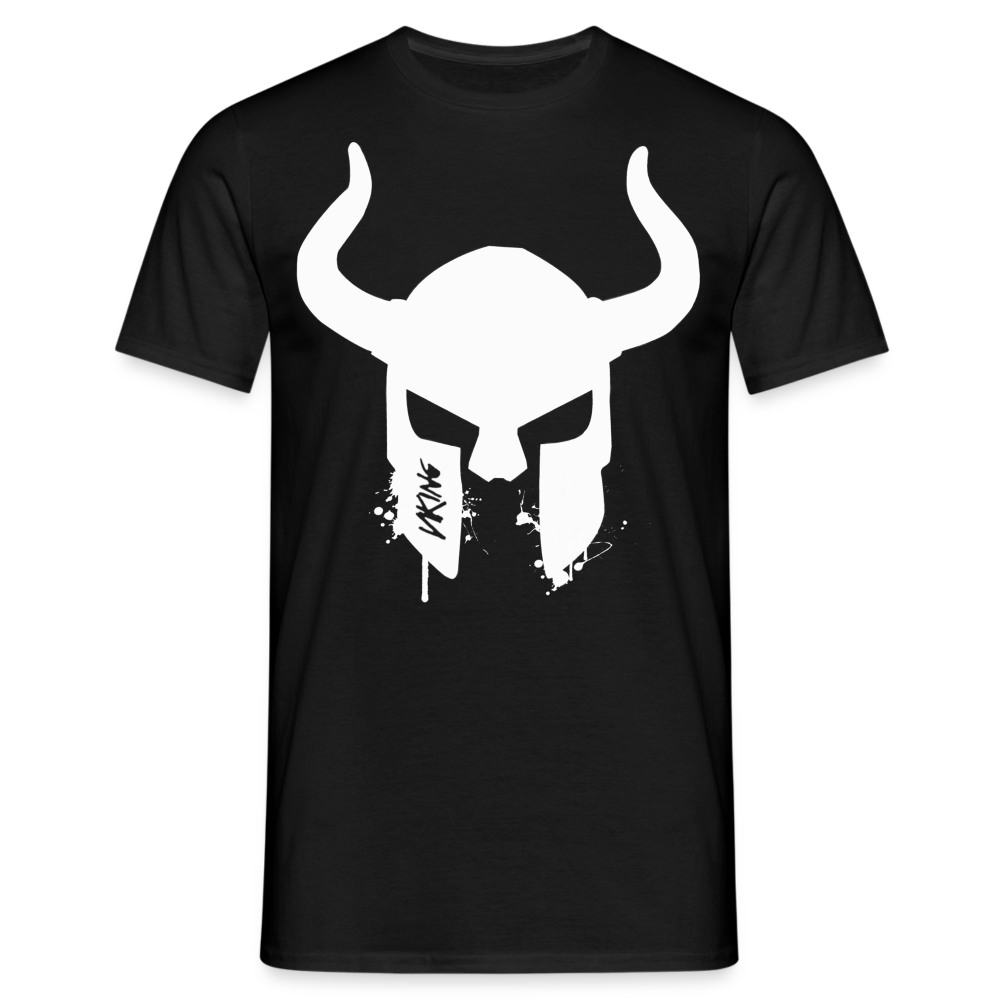 Herren Fashion Vikings Valhalla T-Shirt Rundhals Unisex 100% Baumwolle Streetwear - Schwarz