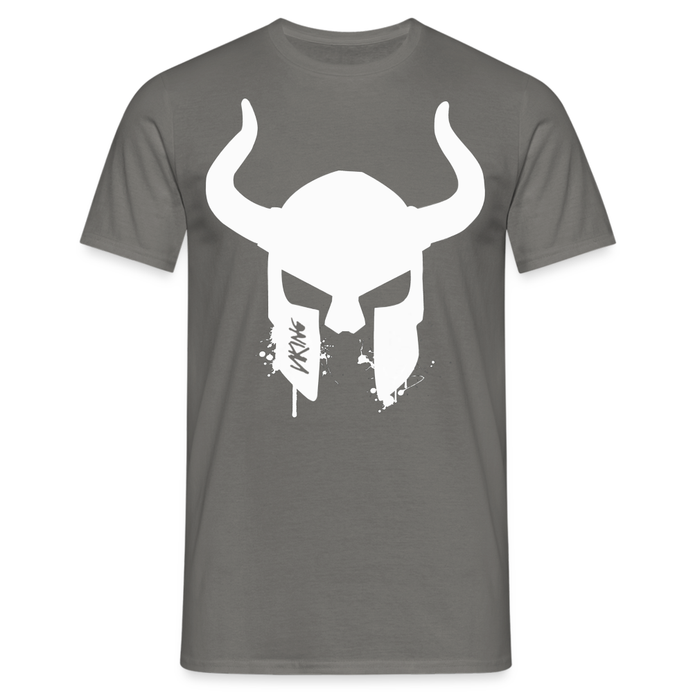 Herren Fashion Vikings Valhalla T-Shirt Rundhals Unisex 100% Baumwolle Streetwear - Graphit
