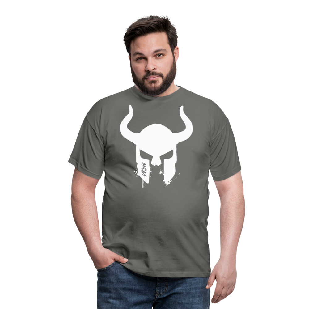 Herren Fashion Vikings Valhalla T-Shirt Rundhals Unisex 100% Baumwolle Streetwear - Graphit