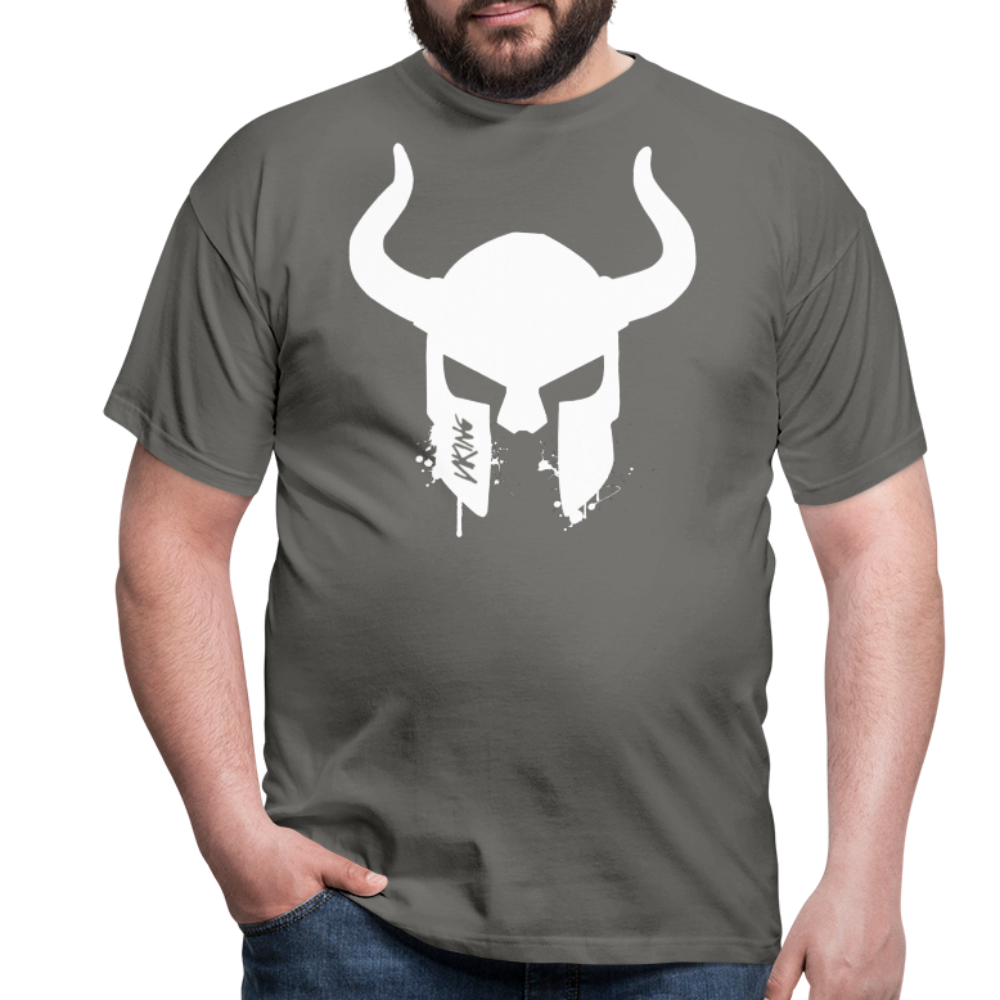 Herren Fashion Vikings Valhalla T-Shirt Rundhals Unisex 100% Baumwolle Streetwear - Graphit