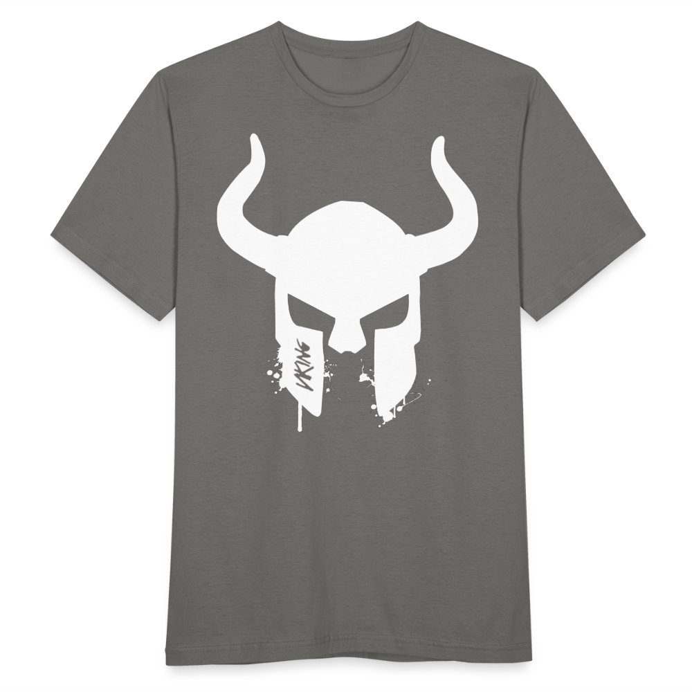 Herren Fashion Vikings Valhalla T-Shirt Rundhals Unisex 100% Baumwolle Streetwear - Graphit