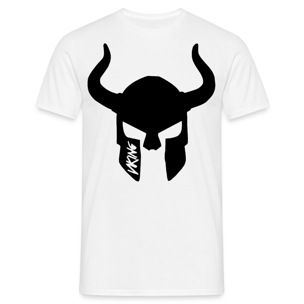 Herren Fashion Vikings Valhalla T-Shirt Rundhals Unisex 100% Baumwolle Streetwear - weiß