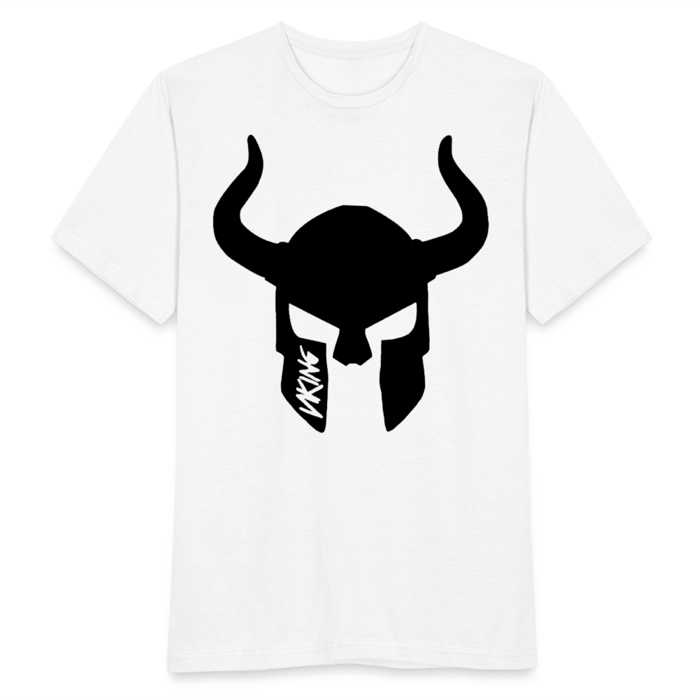Herren Fashion Vikings Valhalla T-Shirt Rundhals Unisex 100% Baumwolle Streetwear - weiß