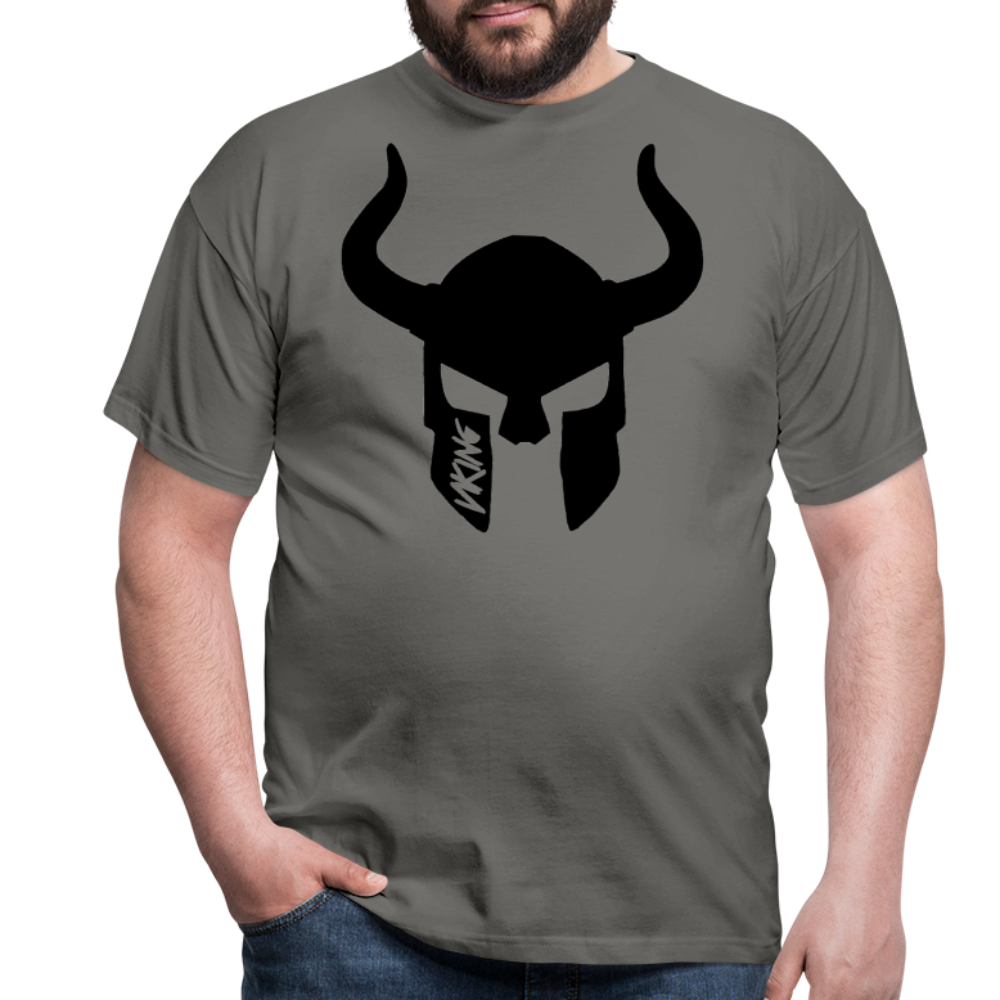 Herren Fashion Vikings Valhalla T-Shirt Rundhals Unisex 100% Baumwolle Streetwear - Graphit