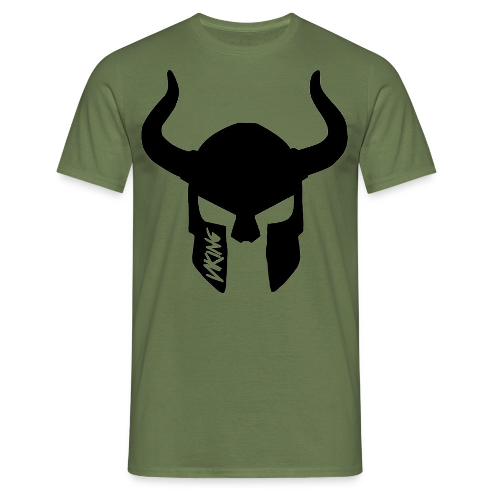 Herren Fashion Vikings Valhalla T-Shirt Rundhals Unisex 100% Baumwolle Streetwear - Militärgrün