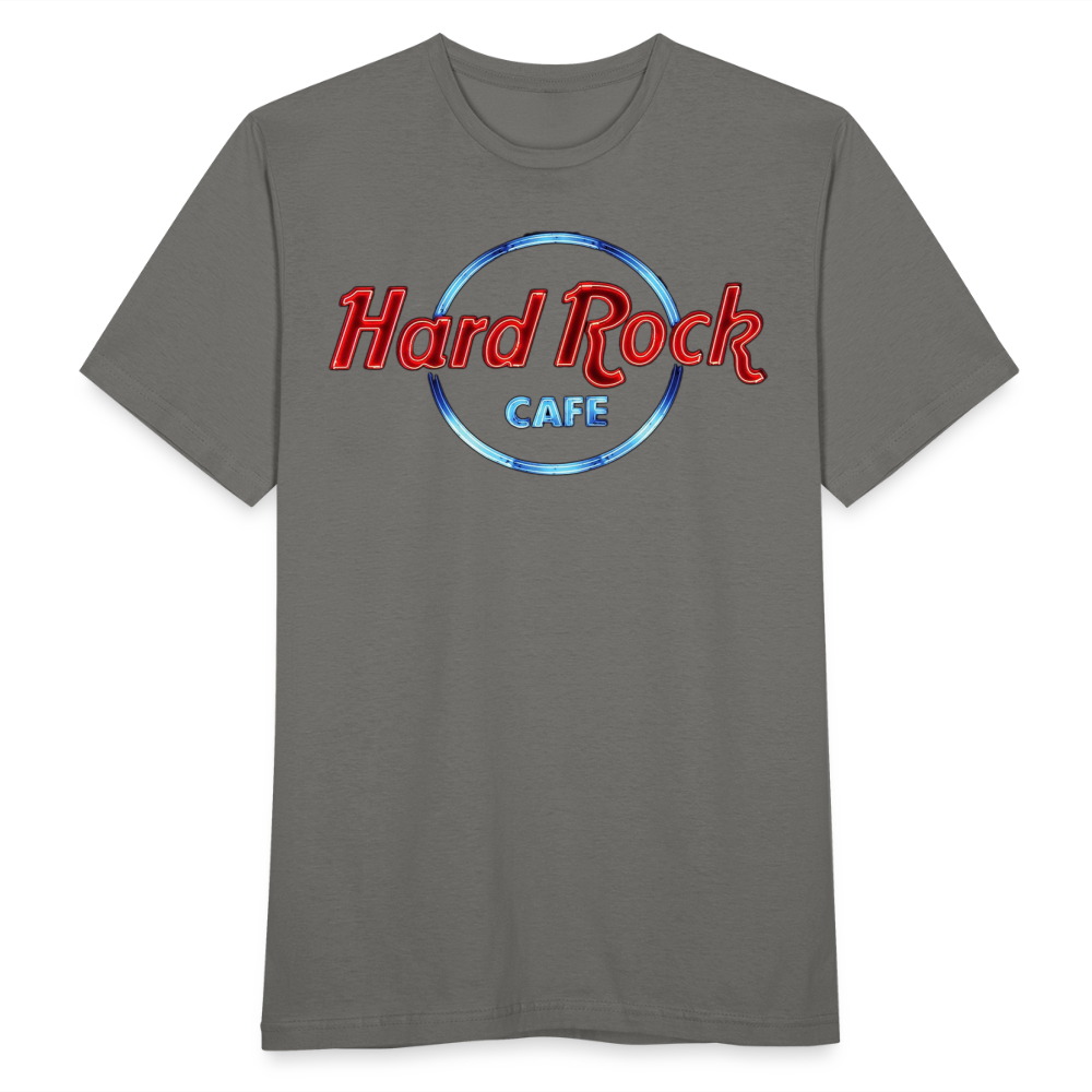 Männer Fashion Hard Rock Cafe 3D T-Shirt Rundhals Unisex Sommer Streetwear - Graphit