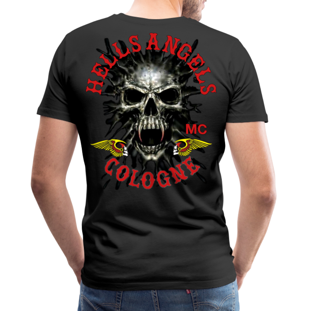 Fashion Herren Horror Skull 3D T-Shirt Rundhals Unisex Sommer Streetwear - Schwarz