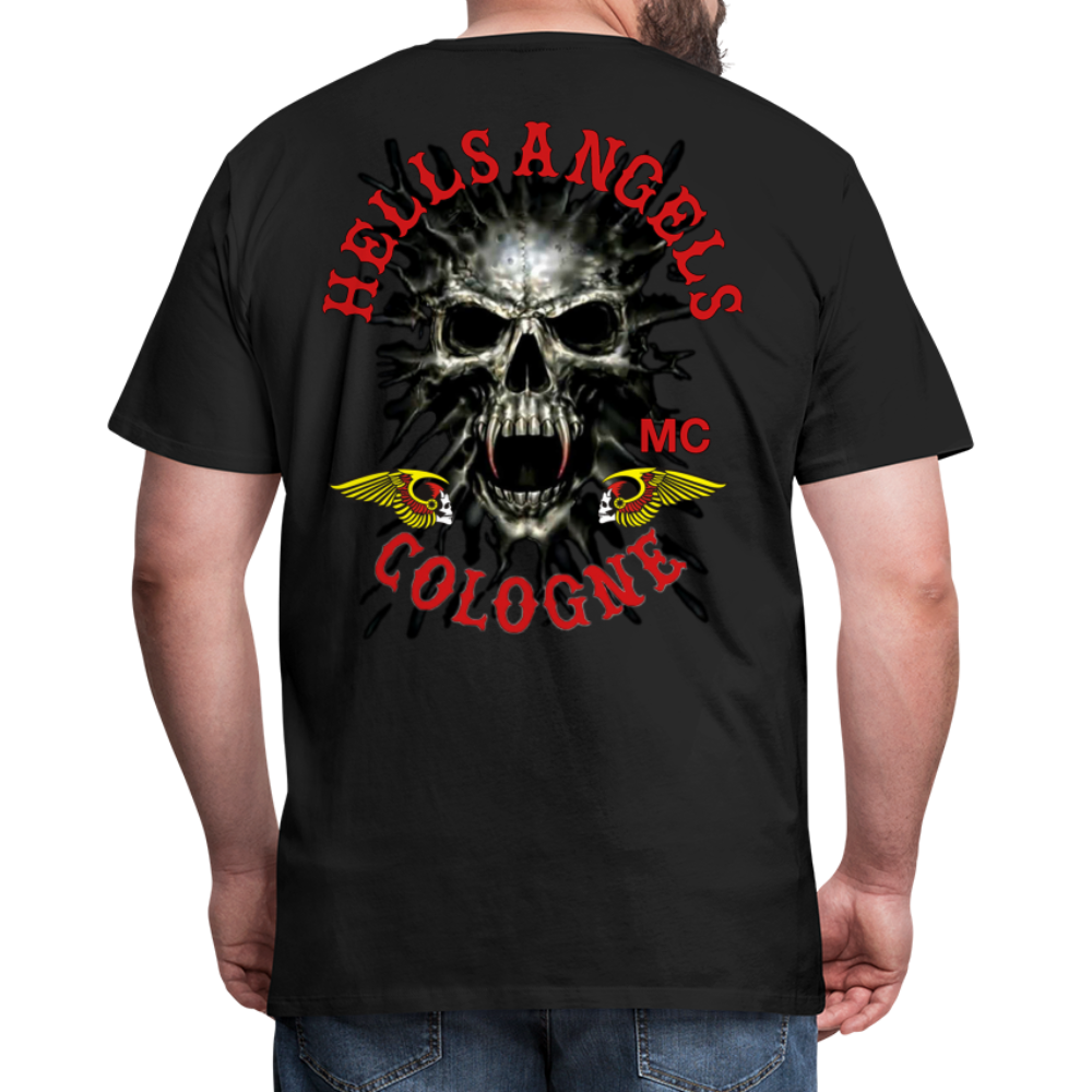 Fashion Herren Horror Skull 3D T-Shirt Rundhals Unisex Sommer Streetwear - Schwarz