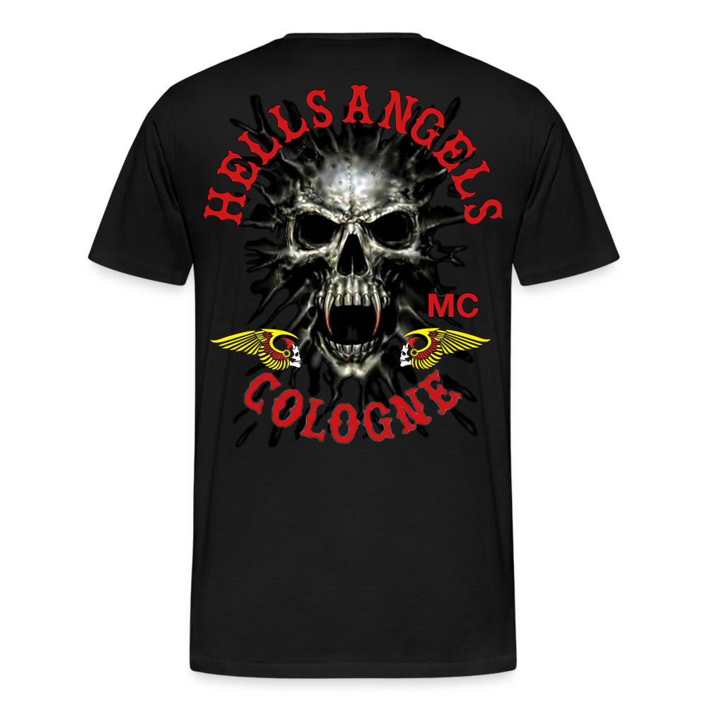 Fashion Herren Horror Skull 3D T-Shirt Rundhals Unisex Sommer Streetwear - Schwarz