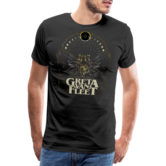 Herren Fashion Hard Rock 3D T-Shirt Rundhals Unisex Sommer Streetwear Top - Schwarz