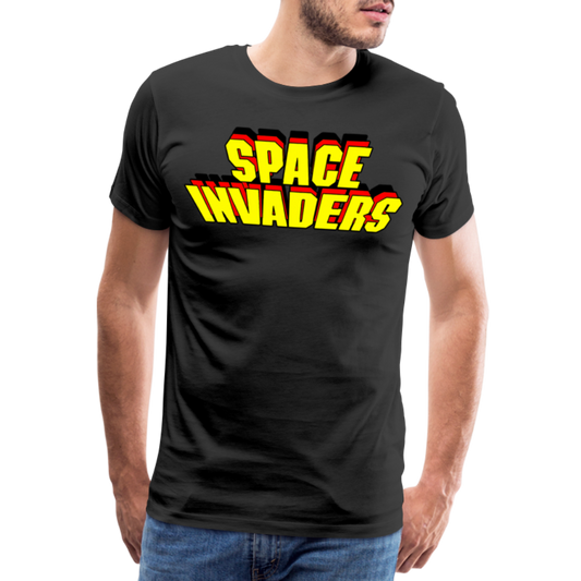 Herren Fashion Vintage 80er T-Shirt Rundhals Unisex Sommer Streetwear - Schwarz