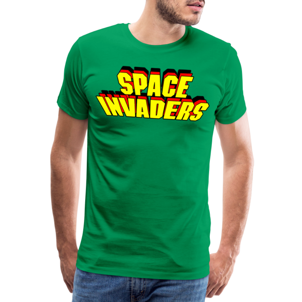 Herren Fashion Vintage 80er T-Shirt Rundhals Unisex Sommer Streetwear - Kelly Green
