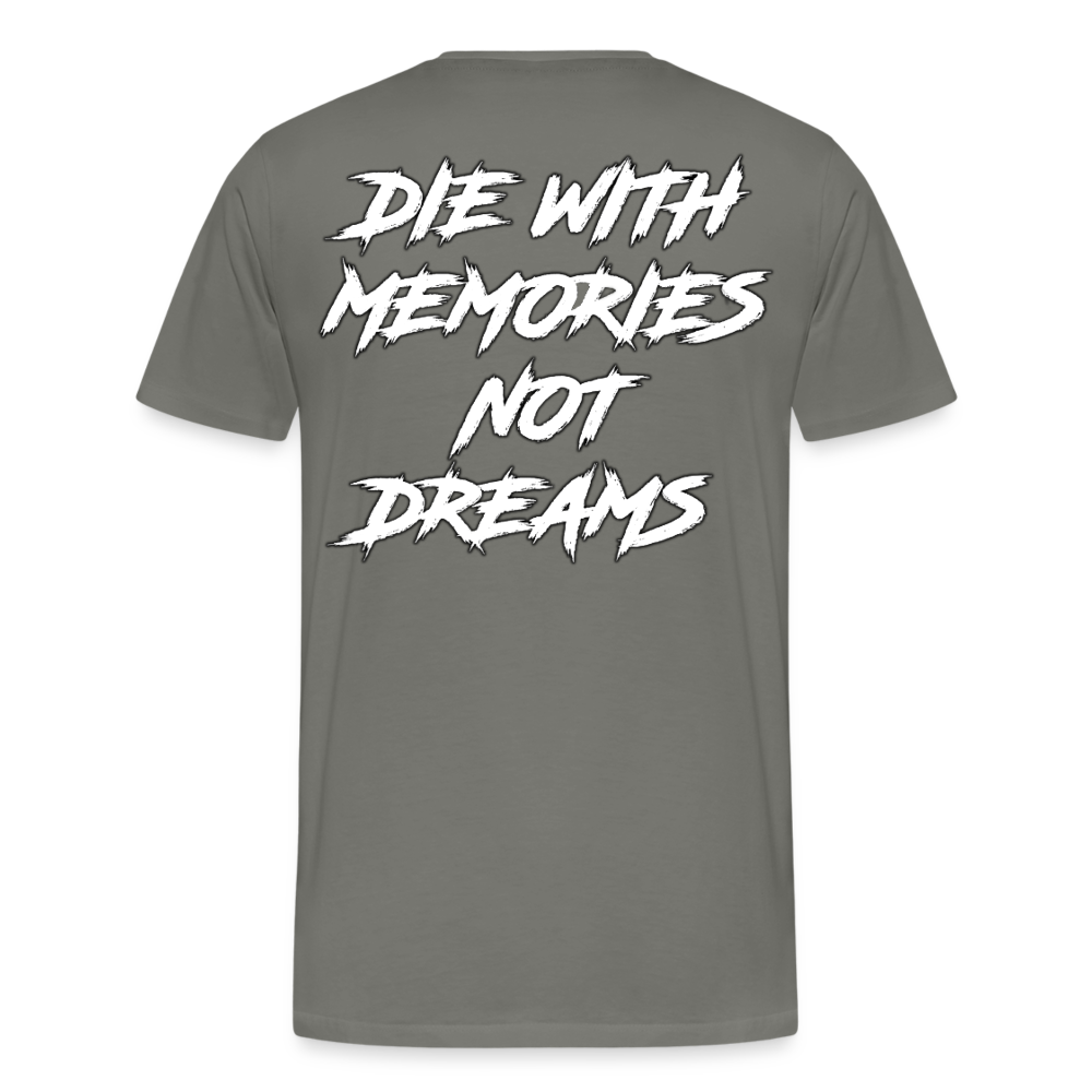 GYM Shirt Sport T-Shirt Men Herren Fitness Sportswear Unisex Streetwear - Asphalt