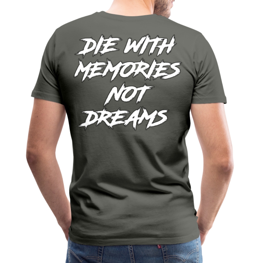 GYM Shirt Sport T-Shirt Men Herren Fitness Sportswear Unisex Streetwear - Asphalt