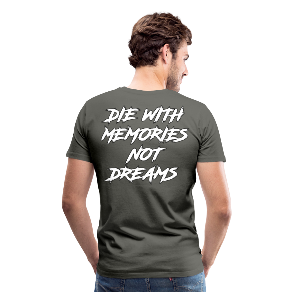 GYM Shirt Sport T-Shirt Men Herren Fitness Sportswear Unisex Streetwear - Asphalt