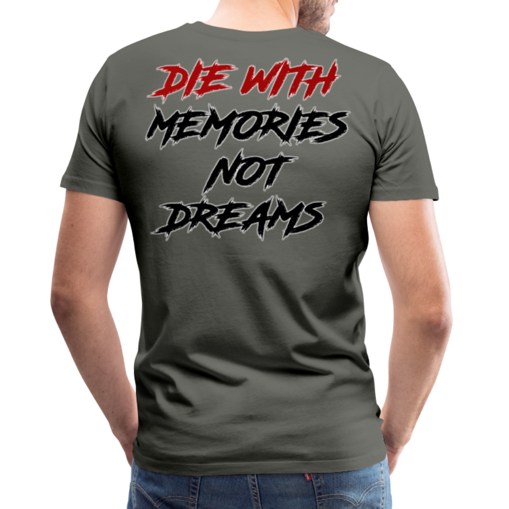 GYM Shirt Sport T-Shirt Men Herren Fitness Sportswear Unisex Streetwear - Asphalt