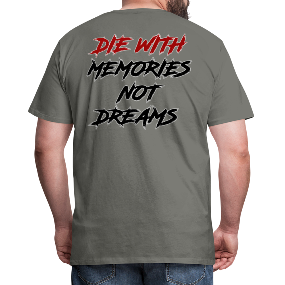 GYM Shirt Sport T-Shirt Men Herren Fitness Sportswear Unisex Streetwear - Asphalt